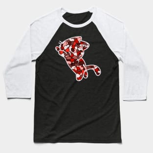 Crystal Cat (ruby red) Baseball T-Shirt